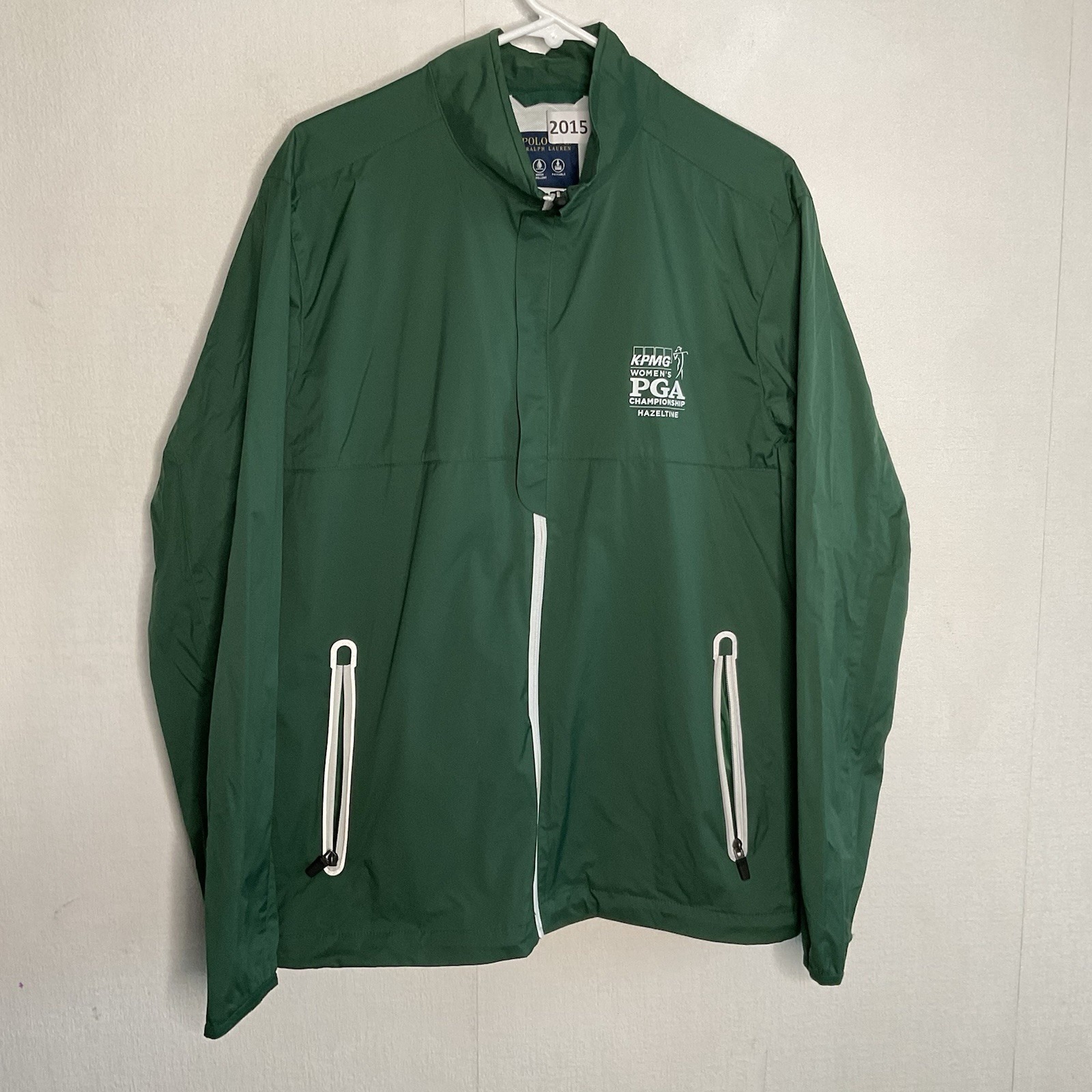 Polo Golf Ralph Lauren Womens M Green Windbreaker Jacket Pga